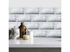 Samolepící kamenné obklady 10 ks - bílé