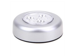 Samolepící lampička 3 LED stříbrná 11