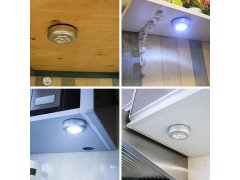 Samolepící lampička 3 LED stříbrná 2