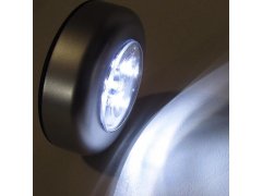 Samolepící lampička 3 LED stříbrná 6