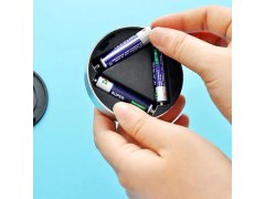 Samolepící lampička 3 LED stříbrná 7