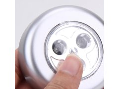 Samolepící lampička 3 LED stříbrná 8