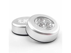 Samolepící lampička 3 LED stříbrná 9