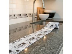 Samolepicí lišta mozaika - šedý mix 2
