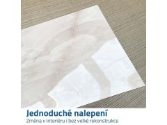 Samolepicí obklad 60x30 cm - béžová stěrka 2