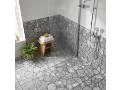 Samolepicí obklad s kamenným vzorem 30x30 cm 10 ks - světle šedá 5