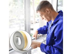 Samolepící těsnění do oken a dveří 2,5 m - šedé 3