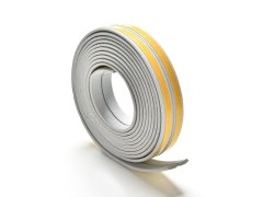 Samolepící těsnění do oken a dveří 2,5 m - šedé 6