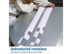 Samolepka na auto - pruhy přerušované bílé 2