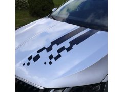 Samolepka na auto - pruhy přerušované černé