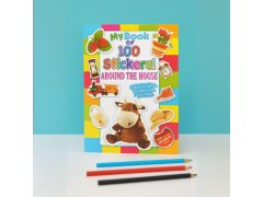 Sešit procvičování angličtiny + 100 samolepek - u&nbsp;nás doma