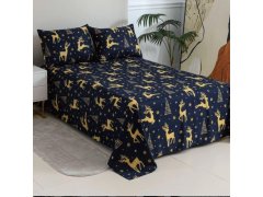 Set vánočního prostěradla 200 x 240 cm a&nbsp;2 povlaků na polštář 50 x 70 cm 6
