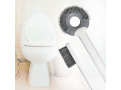 Silikonový kartáč na wc 2v1 11