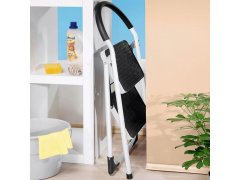 Skládací kovové schůdky 2 stupně 83 cm 2