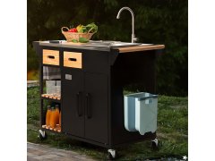 Skládací závěsný koš na dvířka - bílo-hnědý 5