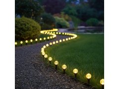 Solární LED světlo do země s bublinkovým efektem - 10 světelných bodů 5