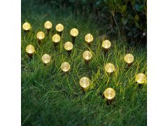 Solární LED světlo do země s bublinkovým efektem - 10 světelných bodů 6