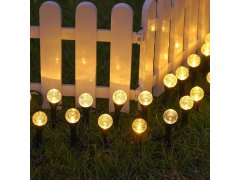 Solární LED světlo do země s bublinkovým efektem - 10 světelných bodů 8