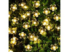 Solární světelný řetěz - květiny 14