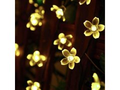 Solární světelný řetěz - květiny 15