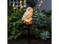 Solární zahradní osvětlení sova 4