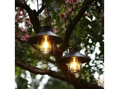 Solární závěsná retro lampa na zahradu 3