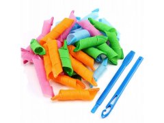 Spirálové natáčky s háčkem, 50 cm - 20 ks