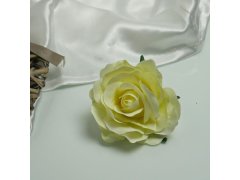 Sponka s růží - bílá 4