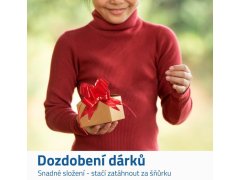Stahovací dárková mašle 10 ks - červená 2