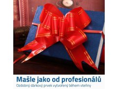 Stahovací dárková mašle 10 ks - červená 3