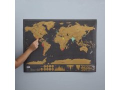 Stírací mapa světa deluxe - černá 5