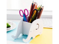 Stojánek na stůl, na tužky/mobil - slon