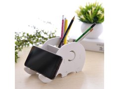 Stojánek na stůl, na tužky/mobil - slon 10