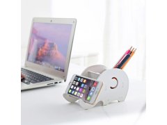 Stojánek na stůl, na tužky/mobil - slon 9