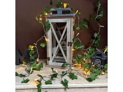 Světelný řetěz 2 m - zelené listy 2