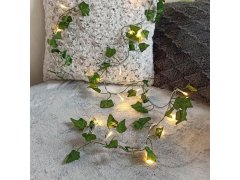 Světelný řetěz 2 m - zelené listy 4