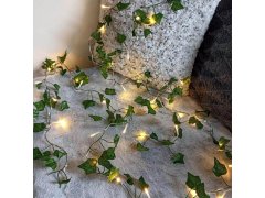 Světelný řetěz 2 m - zelené listy 6