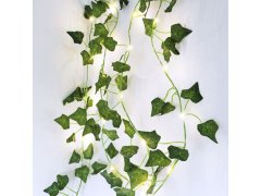 Světelný řetěz 2 m - zelené listy 9