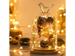 Světelný řetěz s&nbsp;dálkovým ovladačem, barevné/teplé/studené světlo, 5 m