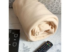 Televizní deka s rukávy - krémová 3