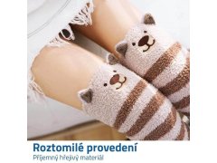 Teplé veselé nadkolenky - medvídek 2