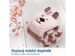 Teplé veselé nadkolenky - medvídek 3