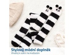 Teplé veselé nadkolenky - panda 3