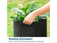 Textilní květináč 35 cm 3