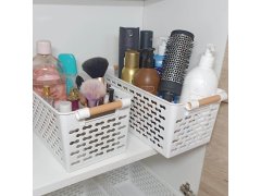 Úložný box s úchytkami - bílý 10