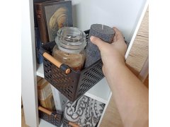Úložný box s úchytkami - černý 2