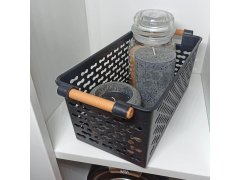 Úložný box s úchytkami - černý 8