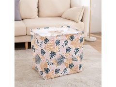 Úložný koš na textil se stahovací šňůrkou - listy 5