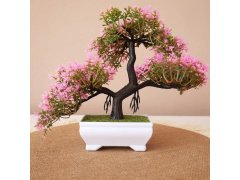 Umělá bonsai - růžová 4