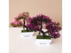 Umělá bonsai - růžová 7